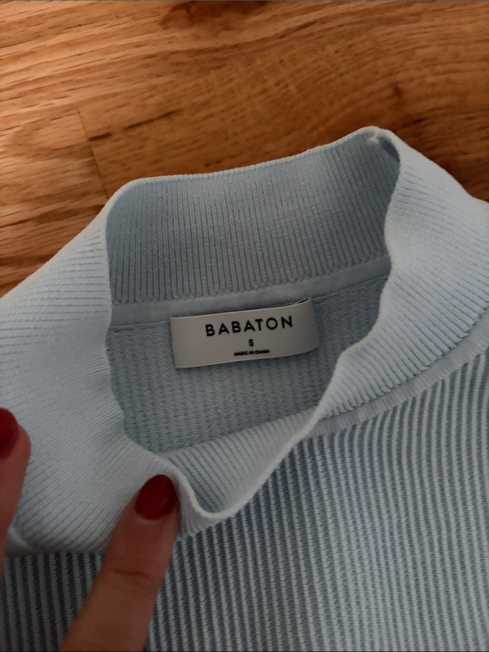 Babaton Ribbed Mock Neck Tank - Picture 2 of 2